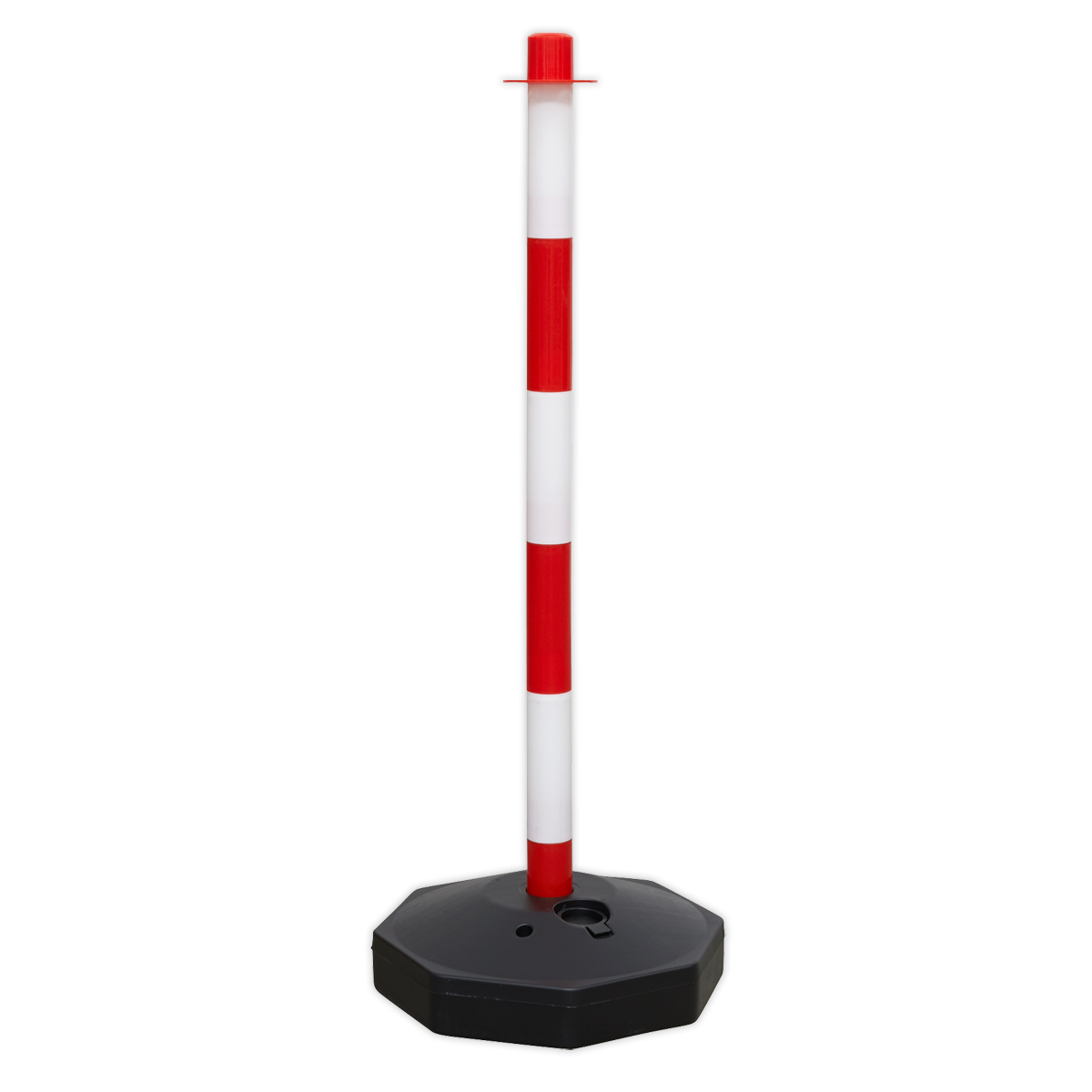 Red/White Post with Base RWPB01