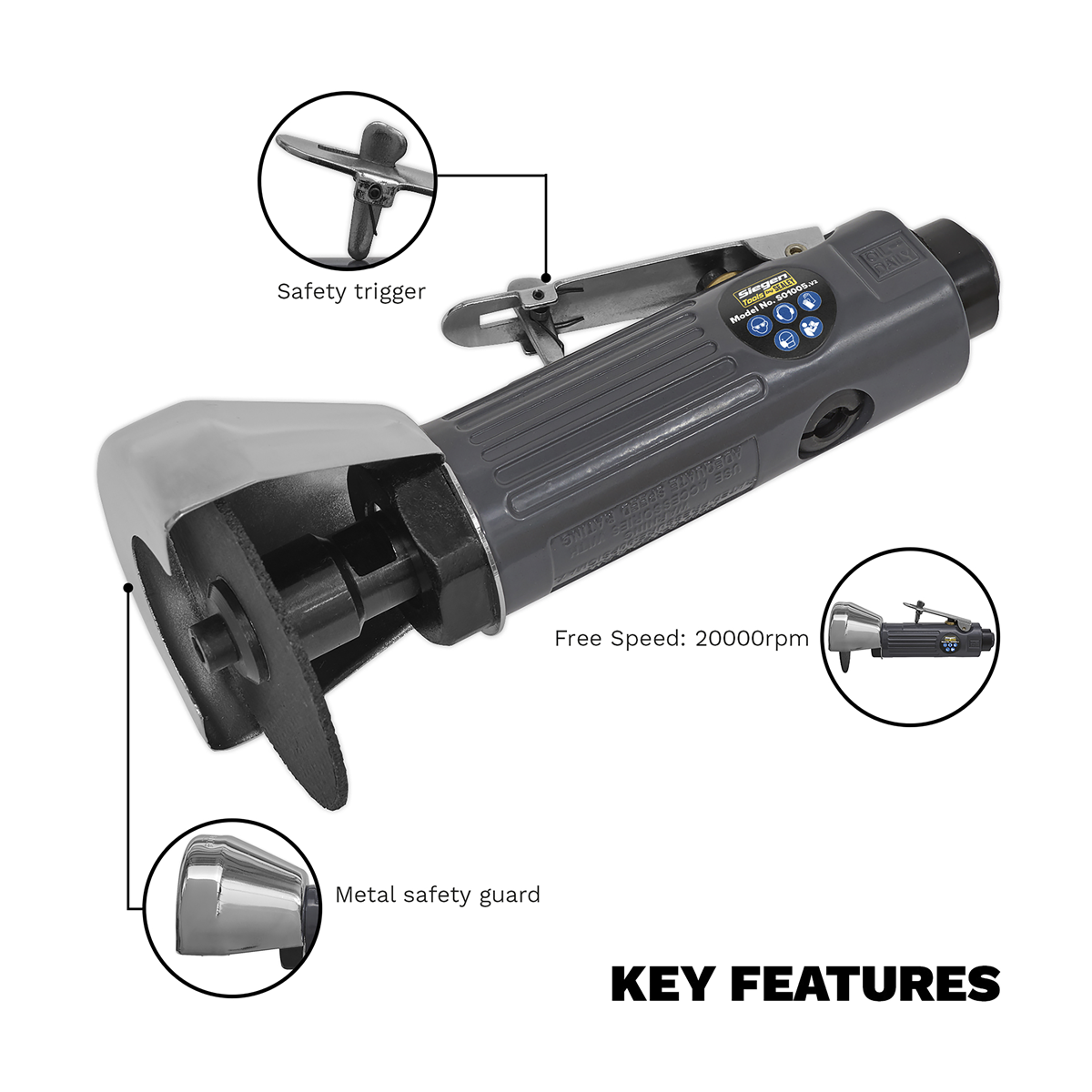 Air Rotary Cut-Off Tool 75mm S01005