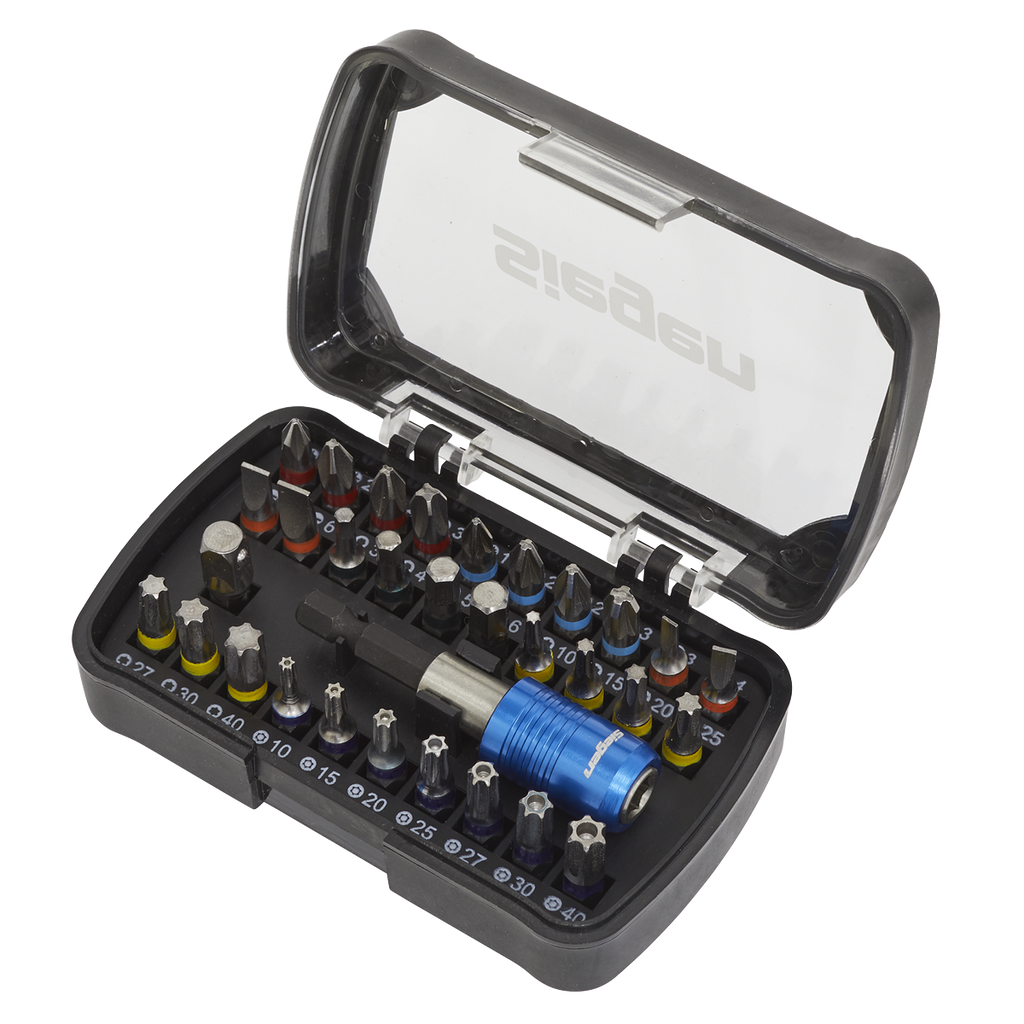 Colour-Coded Power Tool Bit Set 32pc S01035