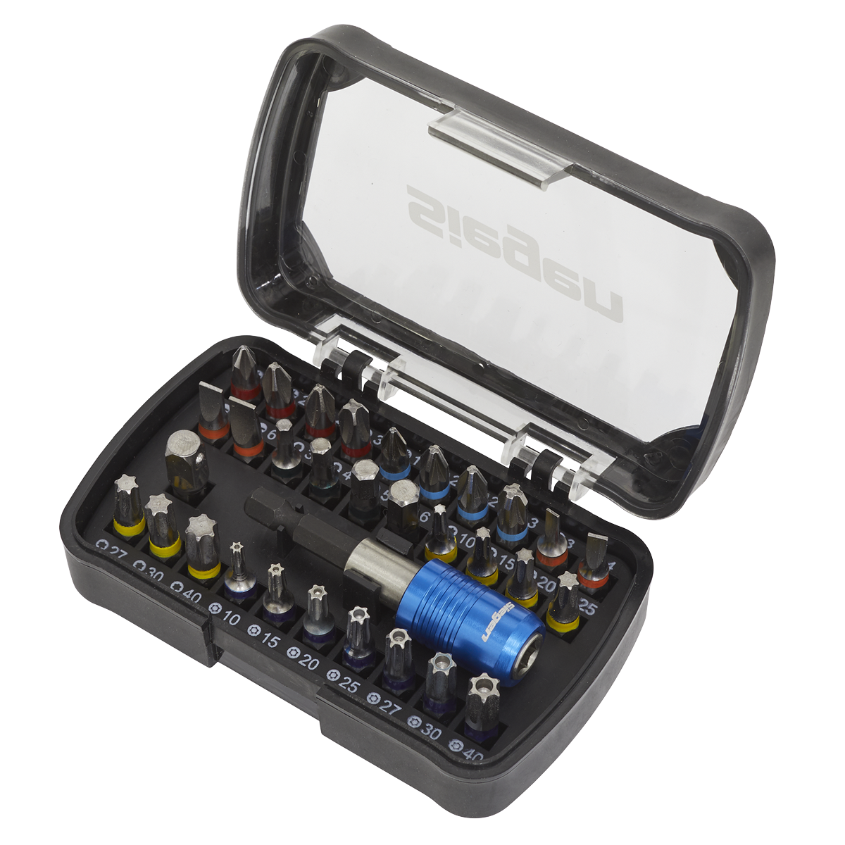 Colour-Coded Power Tool Bit Set 32pc S01035