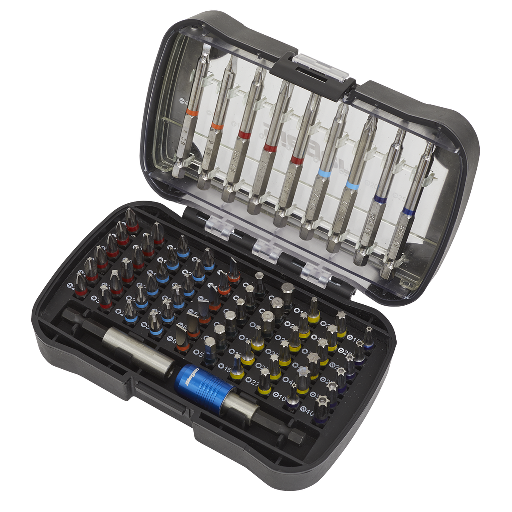 Colour-Coded Power Tool Bit Set 71pc S01038