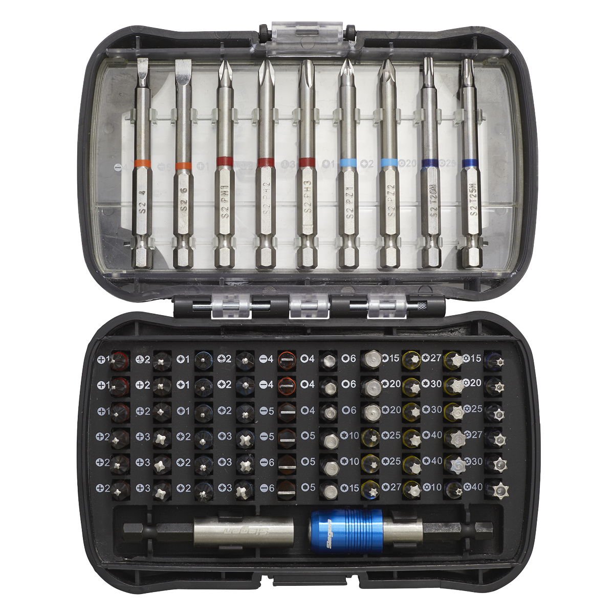 Colour-Coded Power Tool Bit Set 71pc S01038