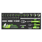 Portable Tool Chest 2 Drawer with Tool Kit 90pc S01055