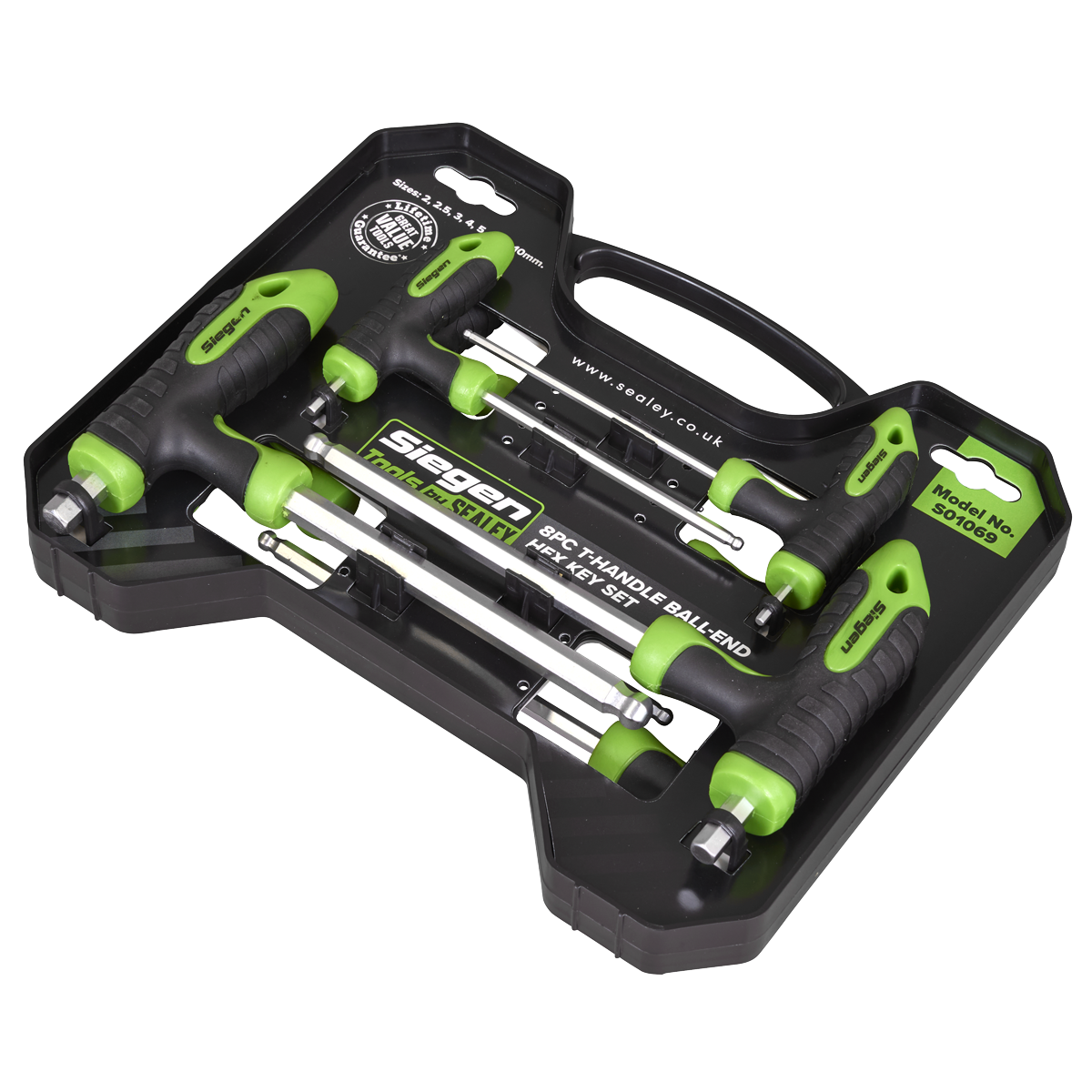 T-Handle Ball-End Hex Key Set 8pc S01069