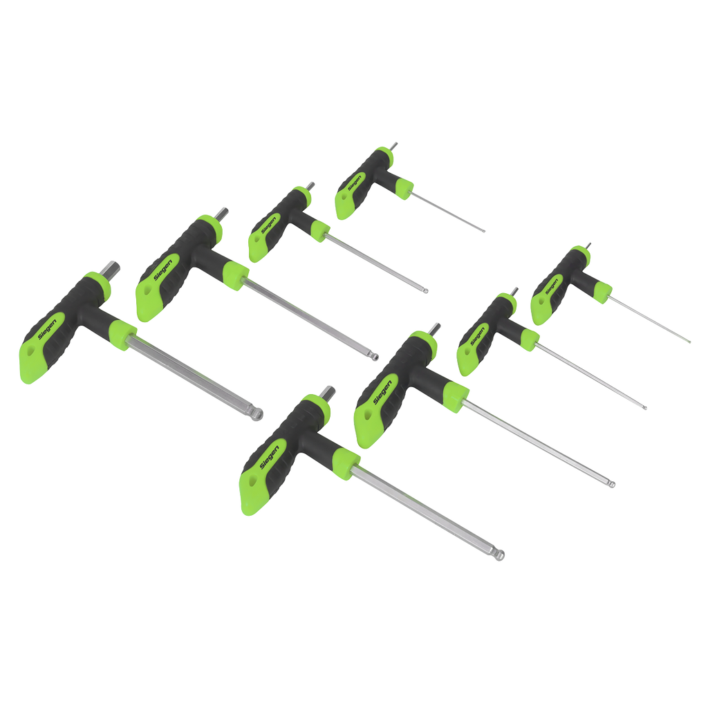 T-Handle Ball-End Hex Key Set 8pc S01069