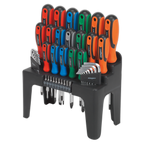 Screwdriver, Hex Key & Bit Set 44pc S01090