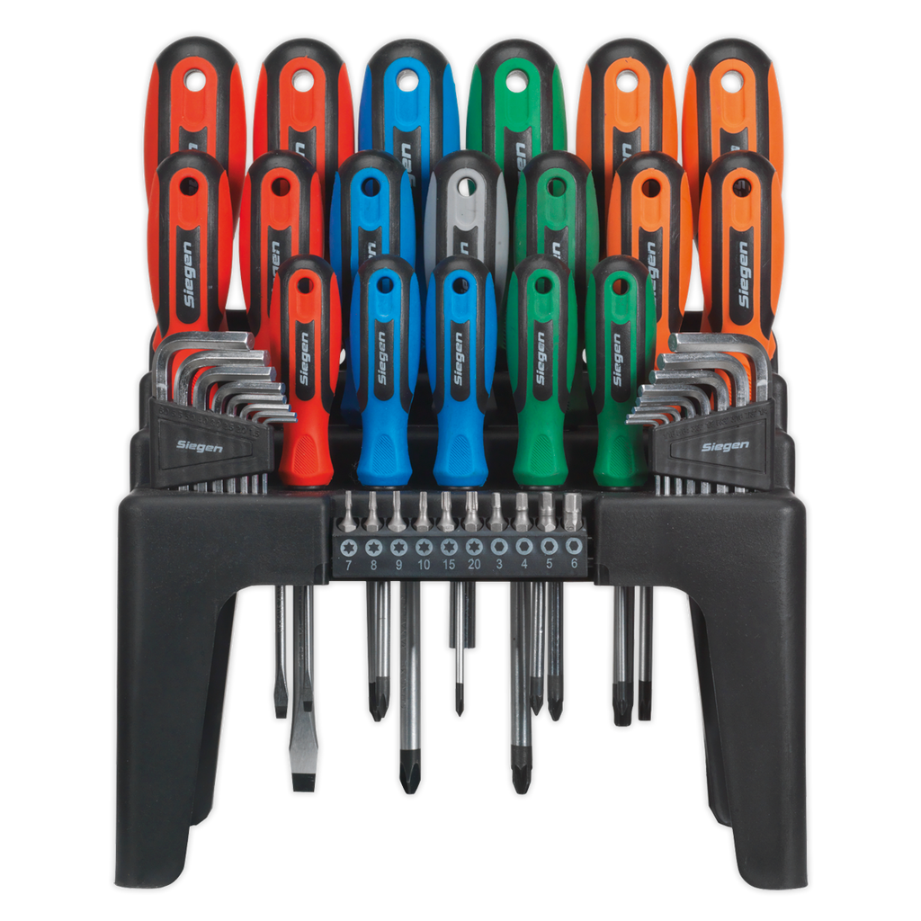 Screwdriver, Hex Key & Bit Set 44pc S01090