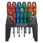 Screwdriver, Hex Key & Bit Set 44pc S01090