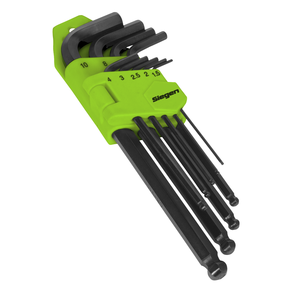 Long Ball-End Hex Key Set 9pc S01093