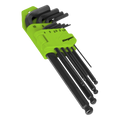 Long Ball-End Hex Key Set 9pc S01093