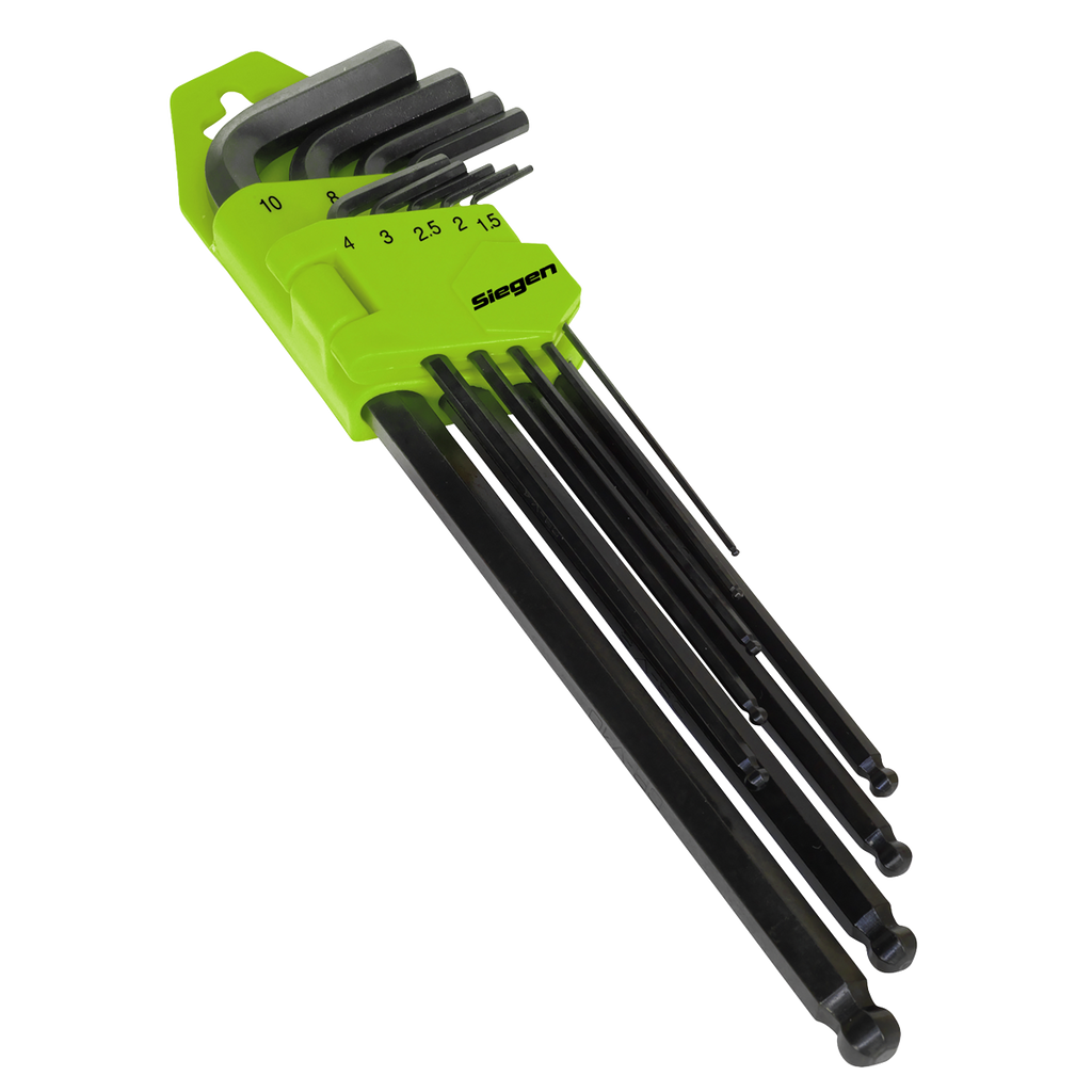Extra-Long Ball-End Hex Key Set 9pc S01094