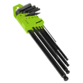Extra-Long Ball-End Hex Key Set 9pc S01094