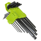 Imperial Long Ball-End Hex Key Set 9pc S01098