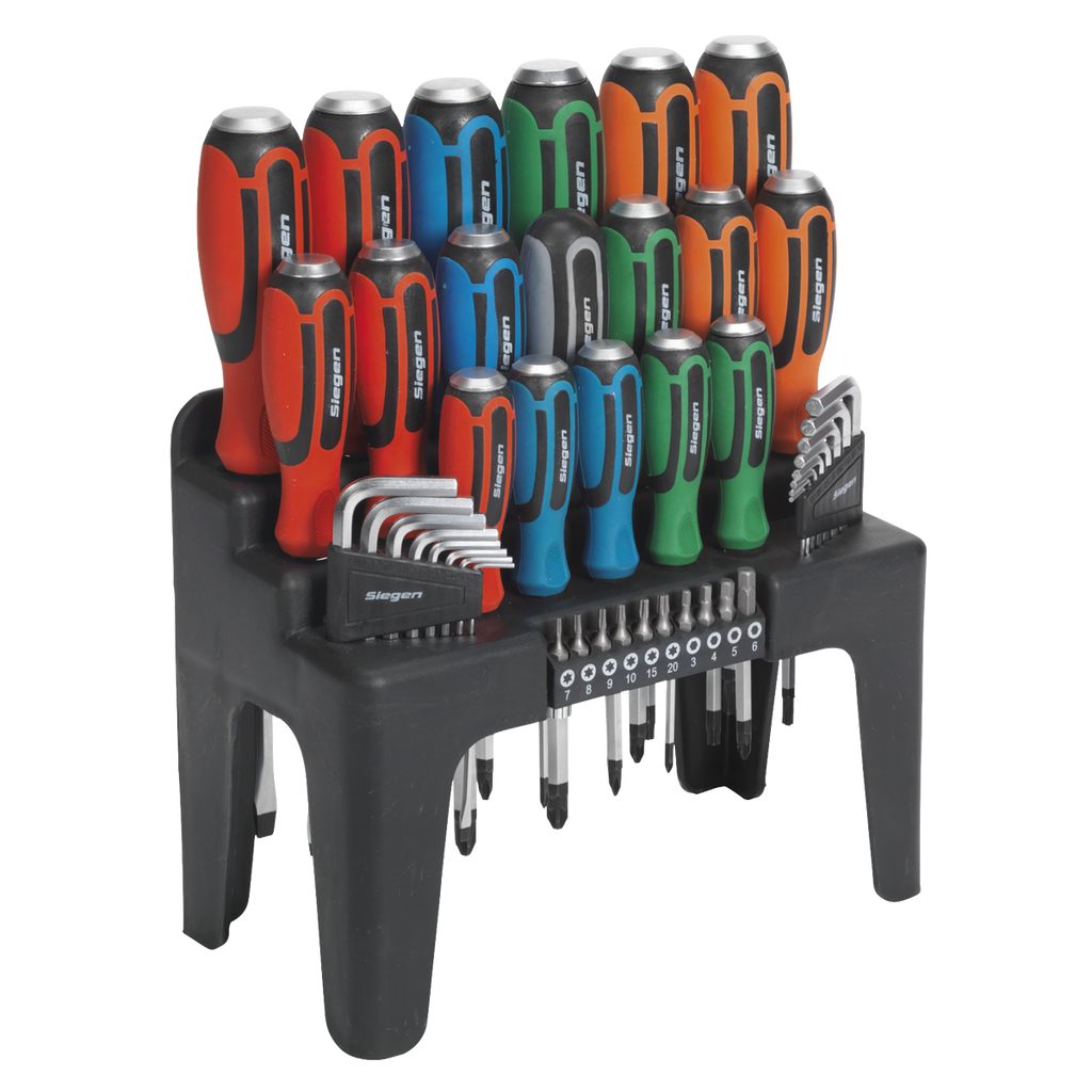 Hammer-Thru Screwdriver, Hex Key & Bit Set 44pc S01106