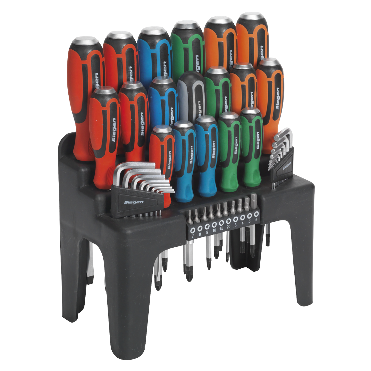 Hammer-Thru Screwdriver, Hex Key & Bit Set 44pc S01106