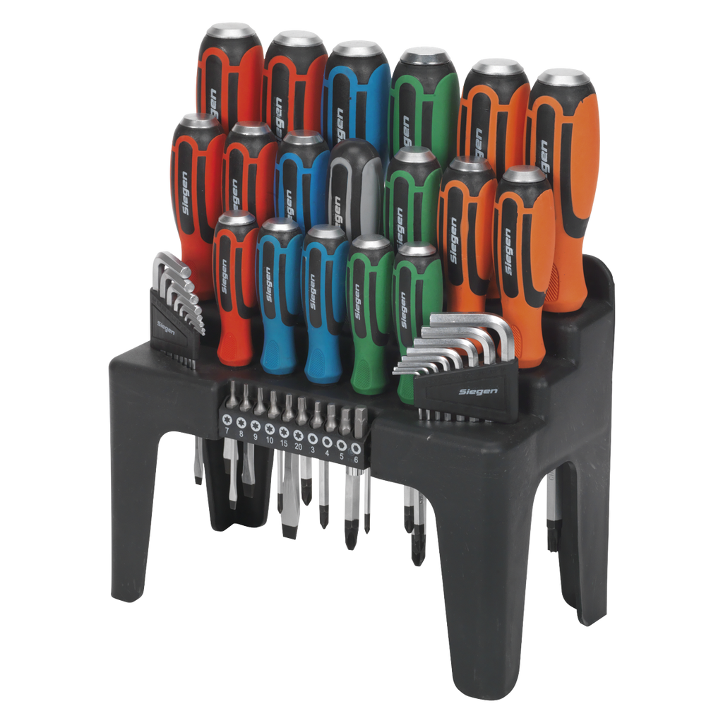 Hammer-Thru Screwdriver, Hex Key & Bit Set 44pc S01106