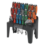 Hammer-Thru Screwdriver, Hex Key & Bit Set 44pc S01106