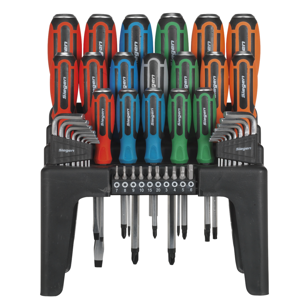 Hammer-Thru Screwdriver, Hex Key & Bit Set 44pc S01106