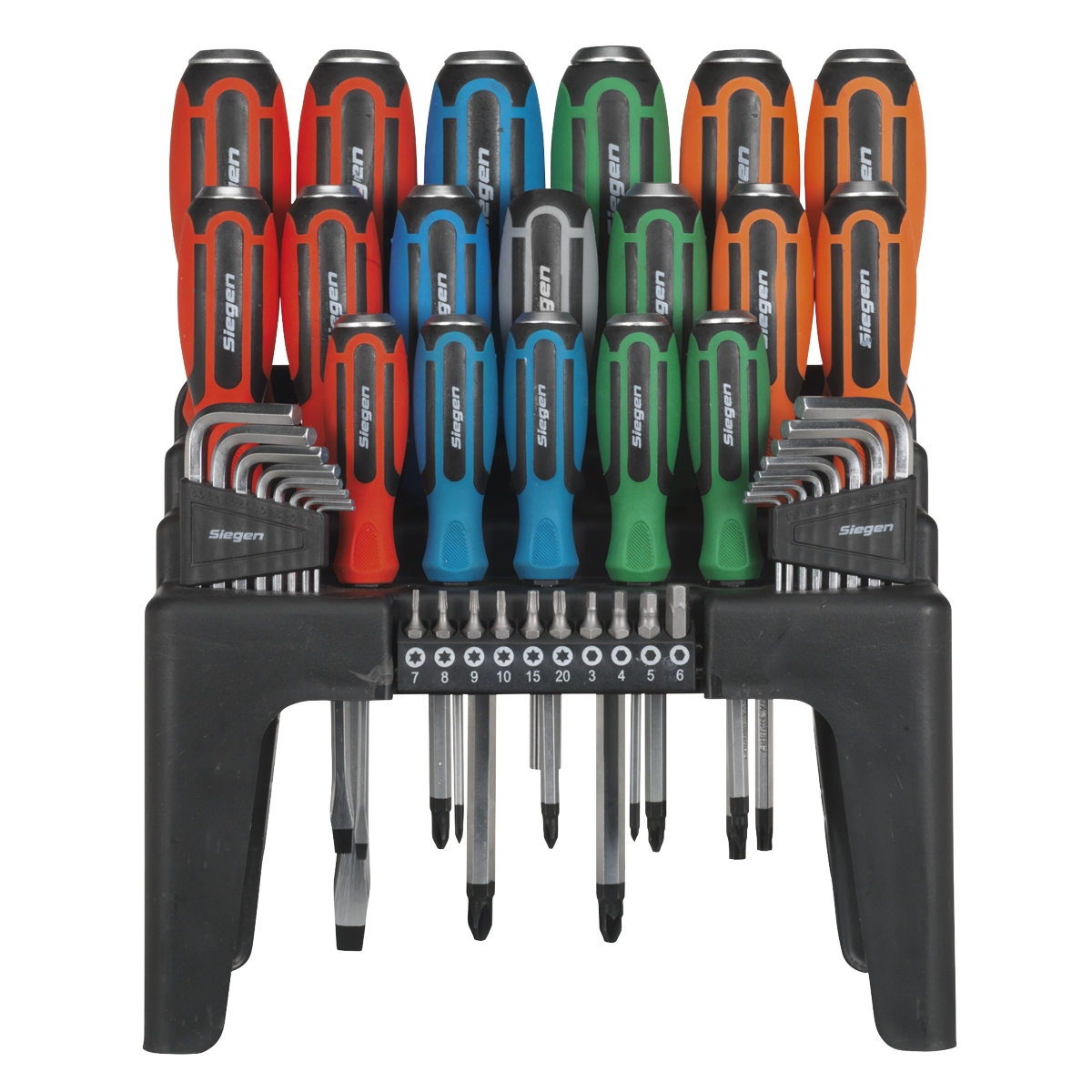Hammer-Thru Screwdriver, Hex Key & Bit Set 44pc S01106