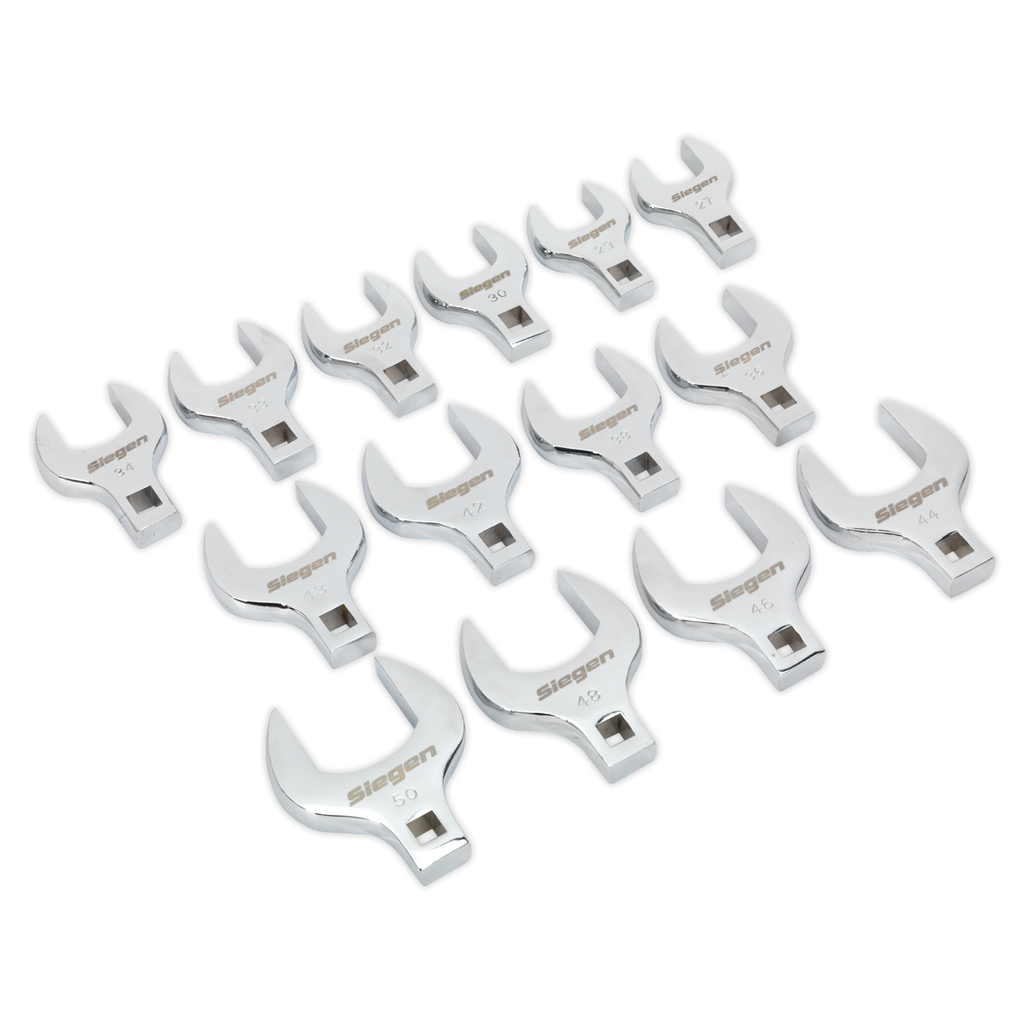Crow's Foot Open End Spanner Set 1/2"Sq Drive 14pc S01109
