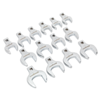 Crow's Foot Open End Spanner Set 1/2"Sq Drive 14pc S01109