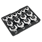 Crow's Foot Open End Spanner Set 1/2"Sq Drive 14pc S01109