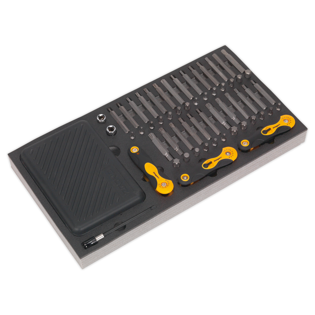 Specialised Bit Set & Folding Hex Keys with Tool Tray 192pc S01126