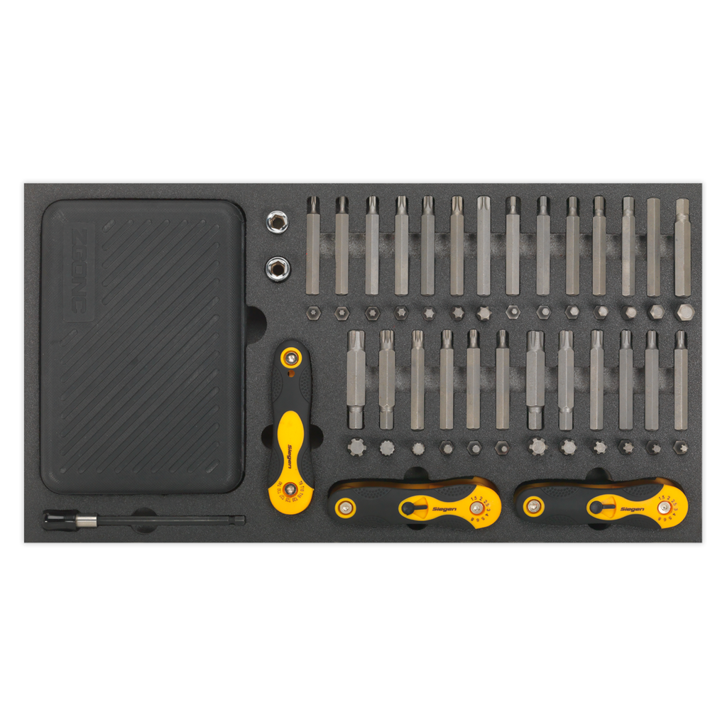 Specialised Bit Set & Folding Hex Keys with Tool Tray 192pc S01126