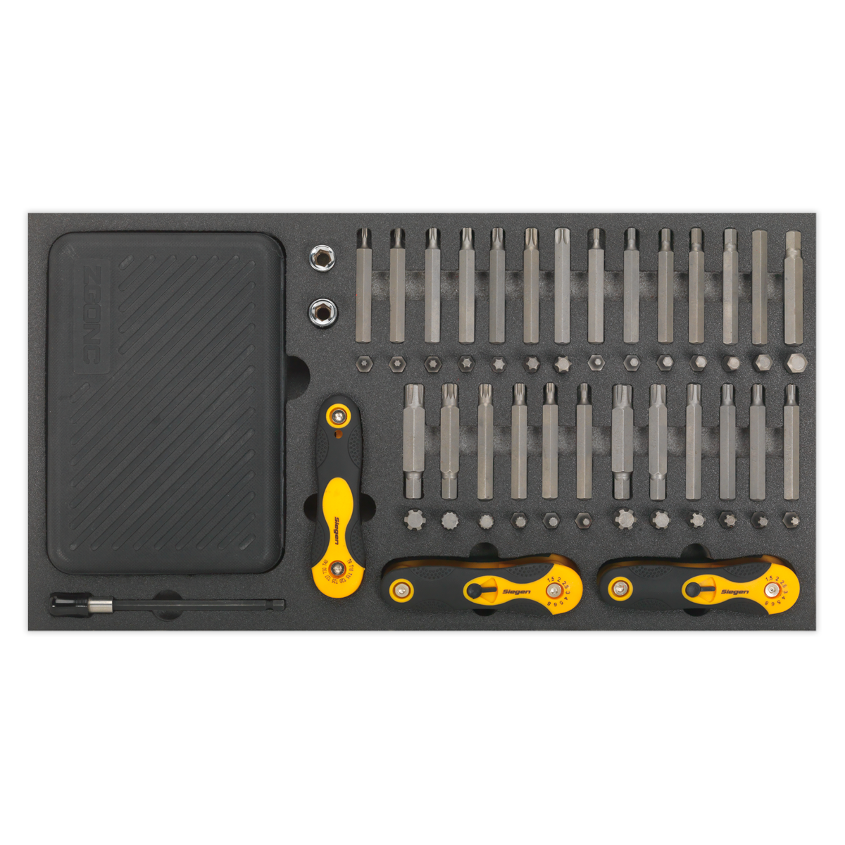 Specialised Bit Set & Folding Hex Keys with Tool Tray 192pc S01126