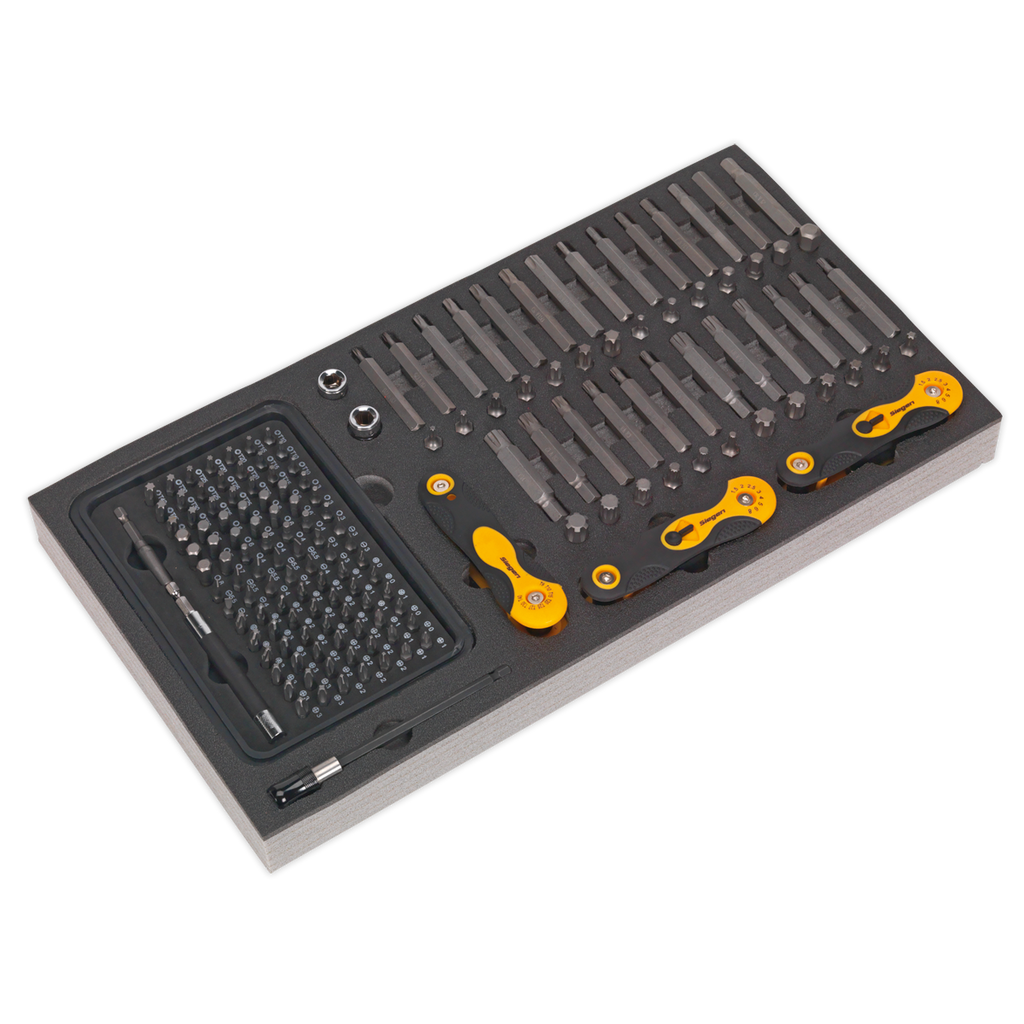 Specialised Bit Set & Folding Hex Keys with Tool Tray 192pc S01126