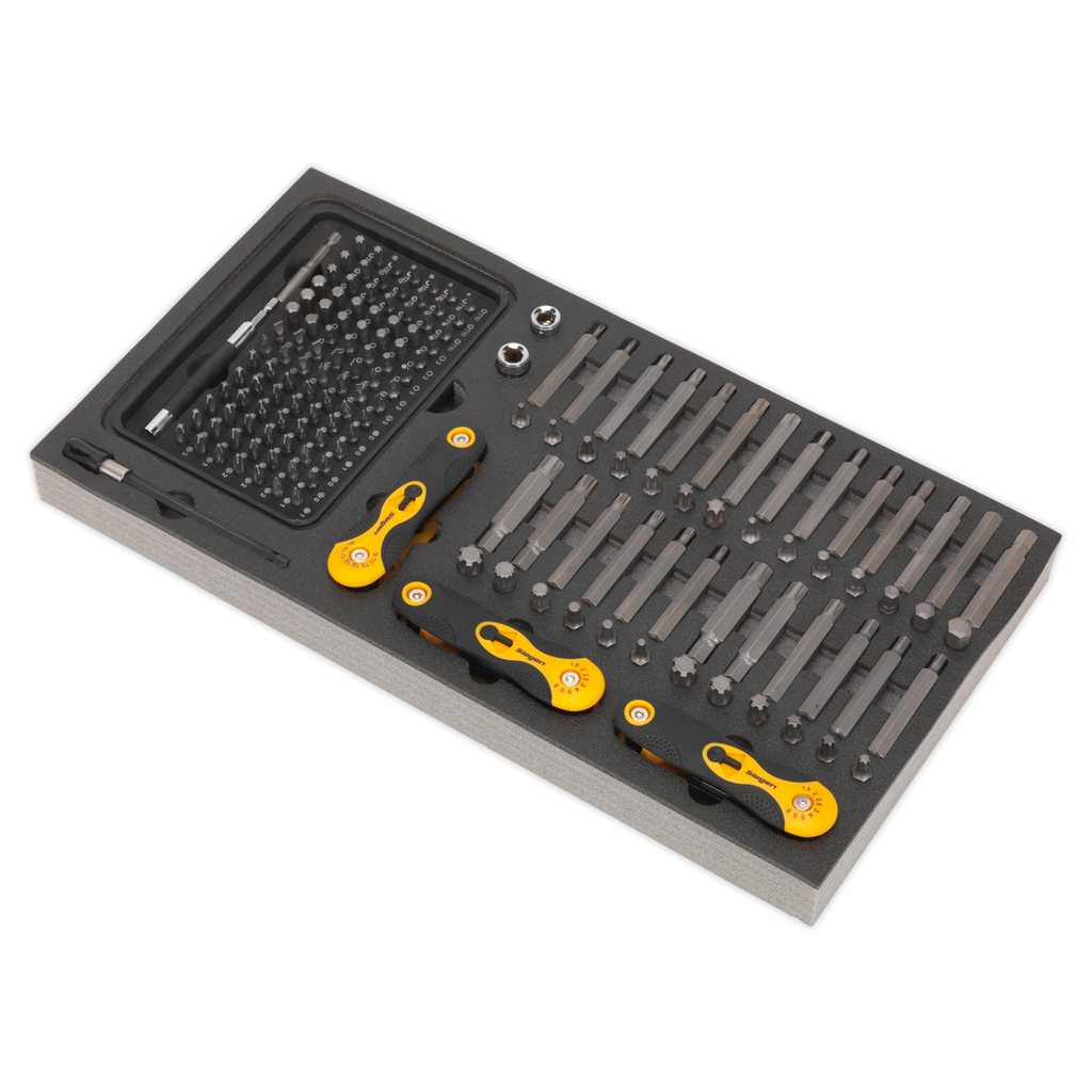 Specialised Bit Set & Folding Hex Keys with Tool Tray 192pc S01126
