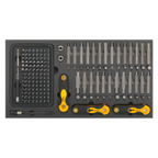 Specialised Bit Set & Folding Hex Keys with Tool Tray 192pc S01126