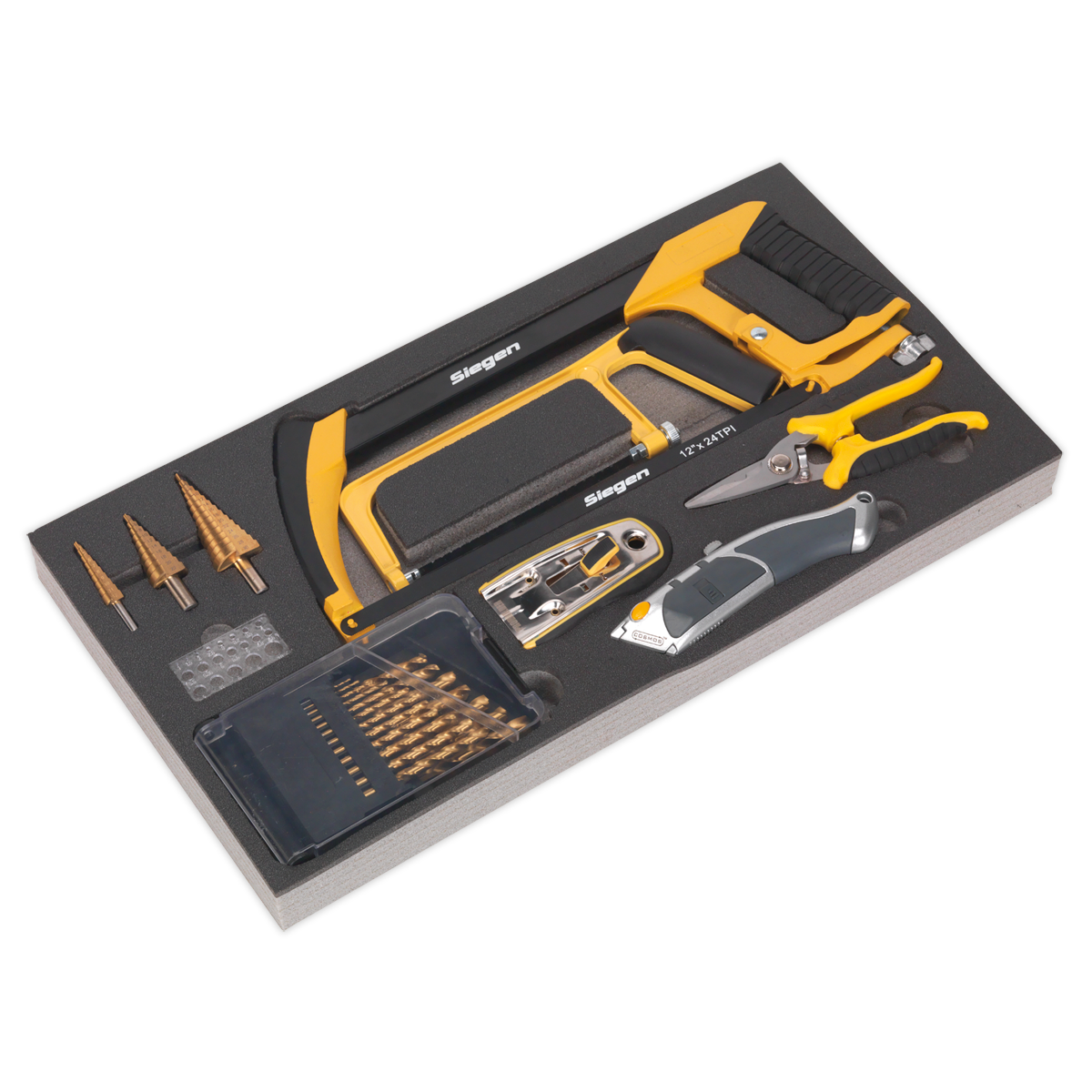 Cutting & Drilling Set with Tool Tray 28pc S01133