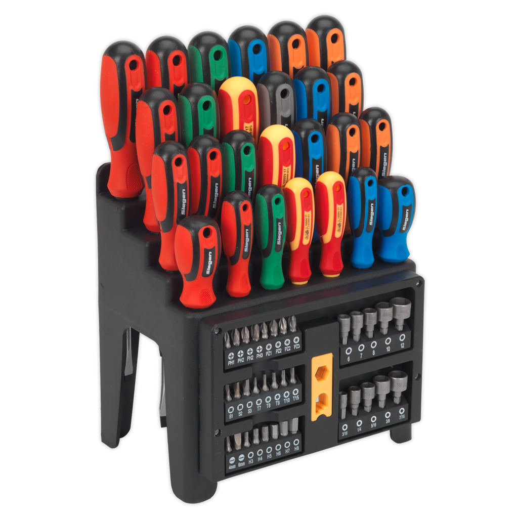 Screwdriver, Bit & Nut Driver Set 61pc S01152