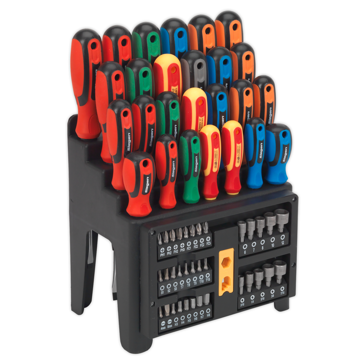 Screwdriver, Bit & Nut Driver Set 61pc S01152