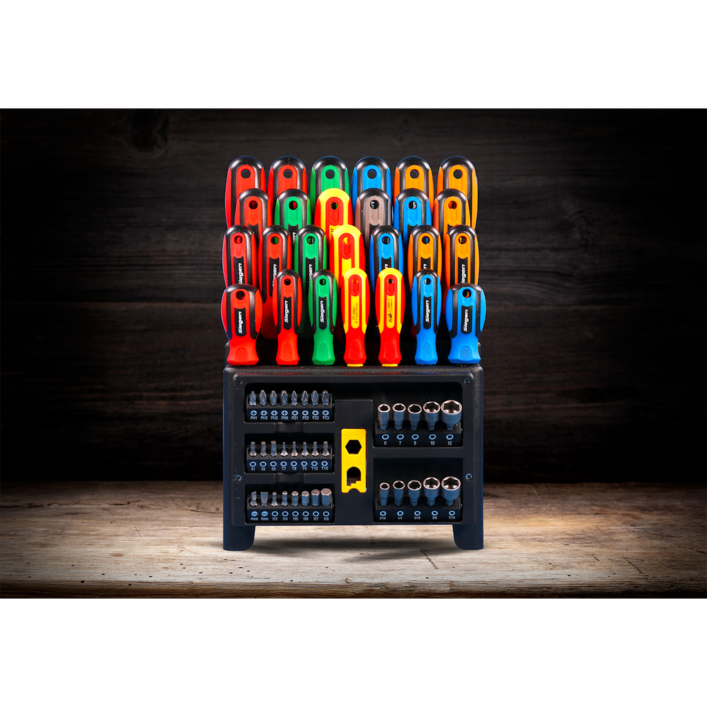 Screwdriver, Bit & Nut Driver Set 61pc S01152