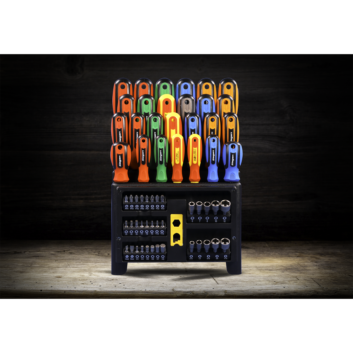 Screwdriver, Bit & Nut Driver Set 61pc S01152