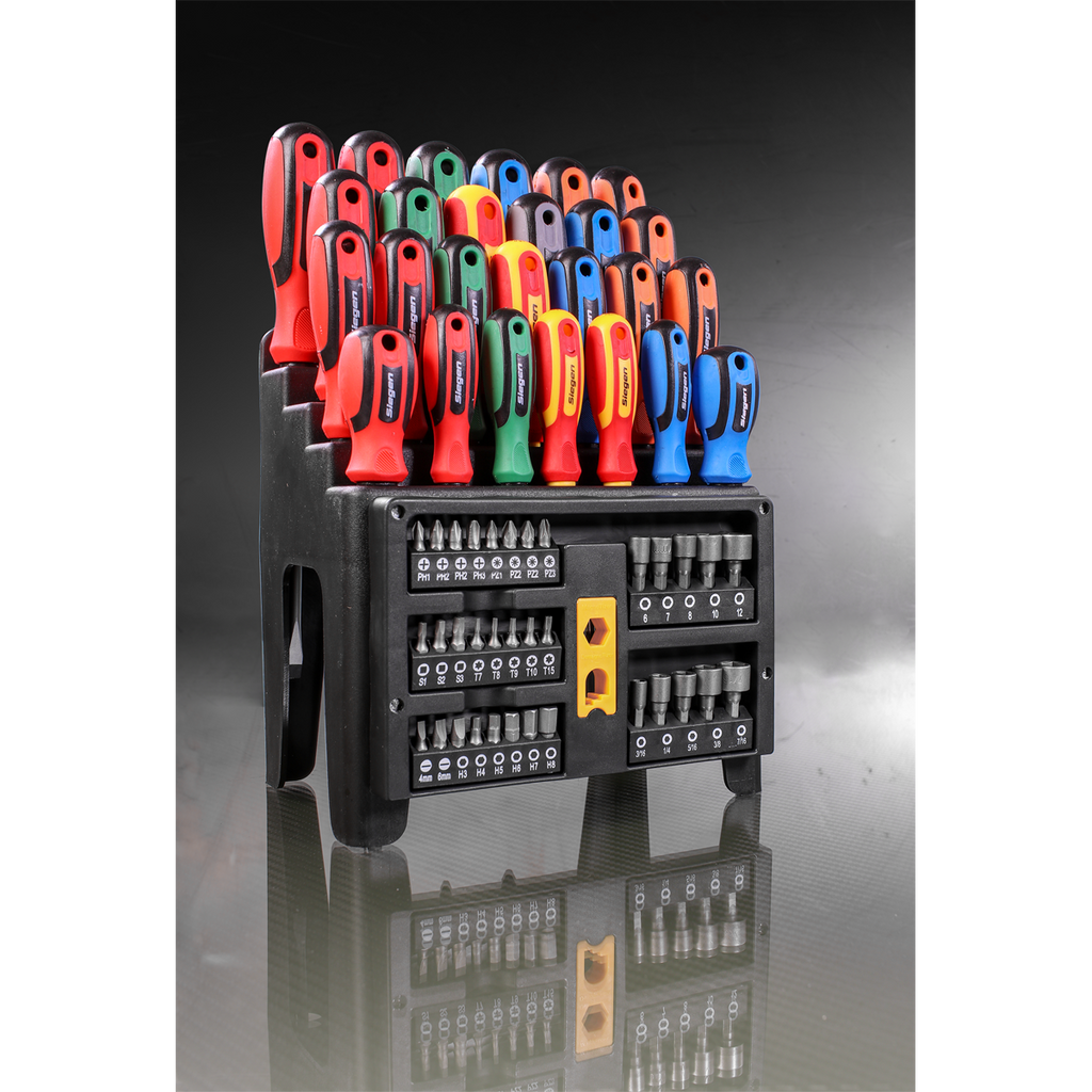 Screwdriver, Bit & Nut Driver Set 61pc S01152