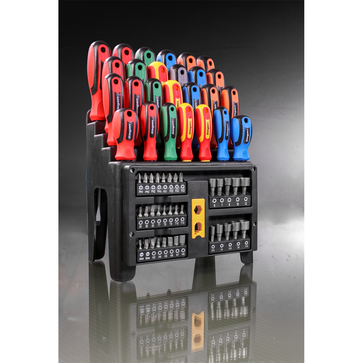Screwdriver, Bit & Nut Driver Set 61pc S01152