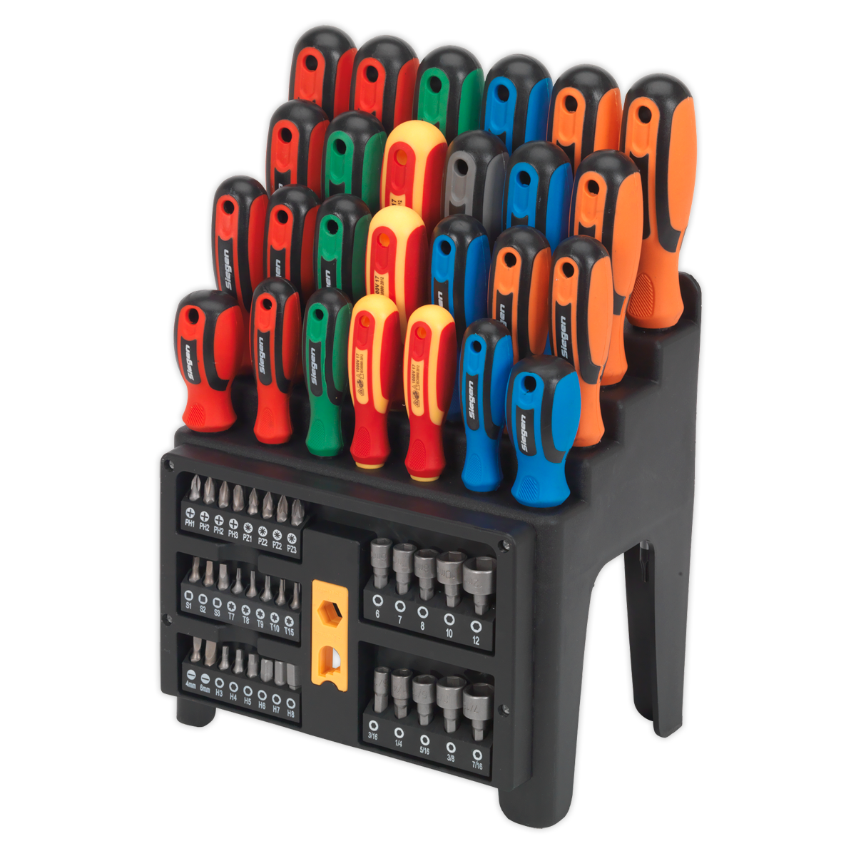 Screwdriver, Bit & Nut Driver Set 61pc S01152
