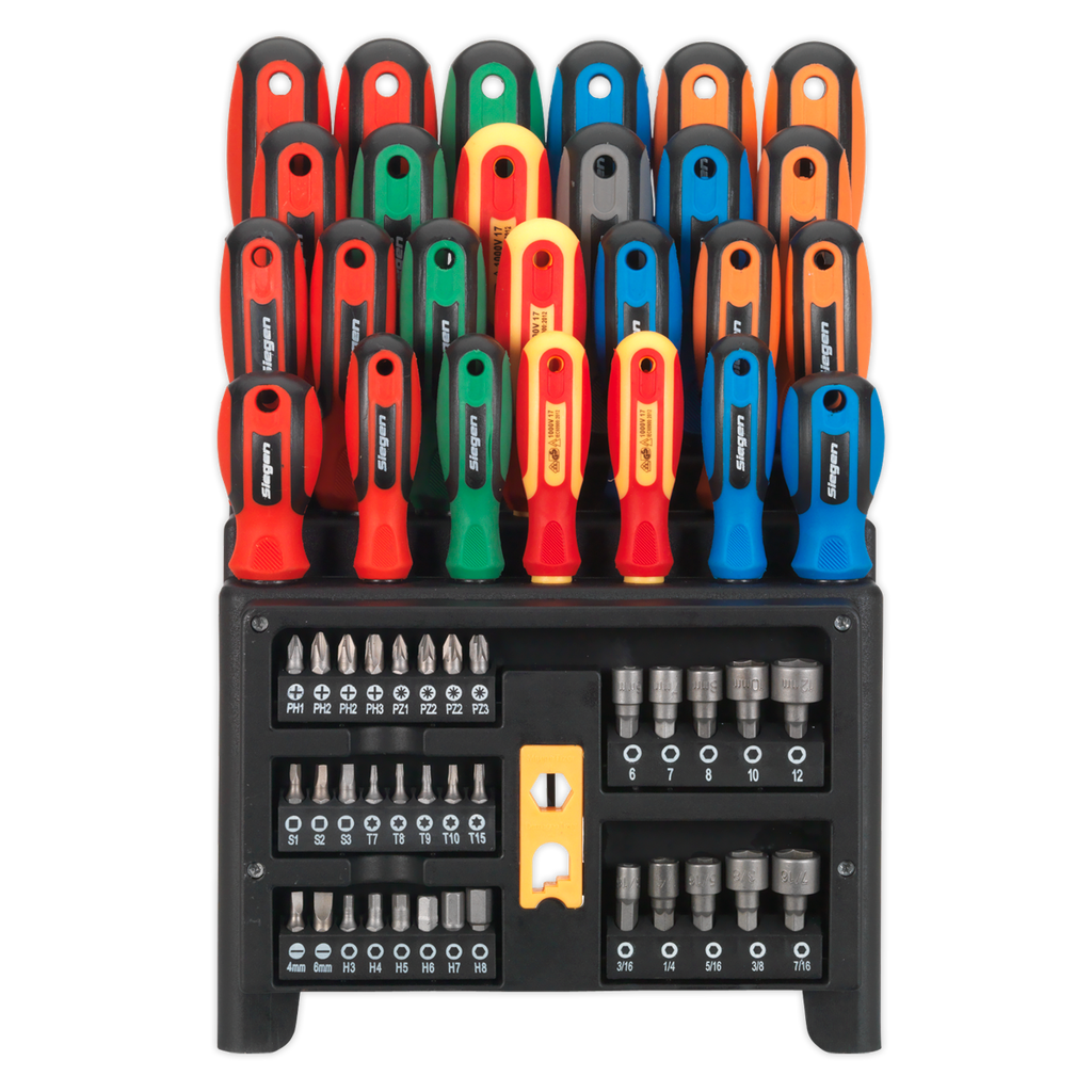 Screwdriver, Bit & Nut Driver Set 61pc S01152