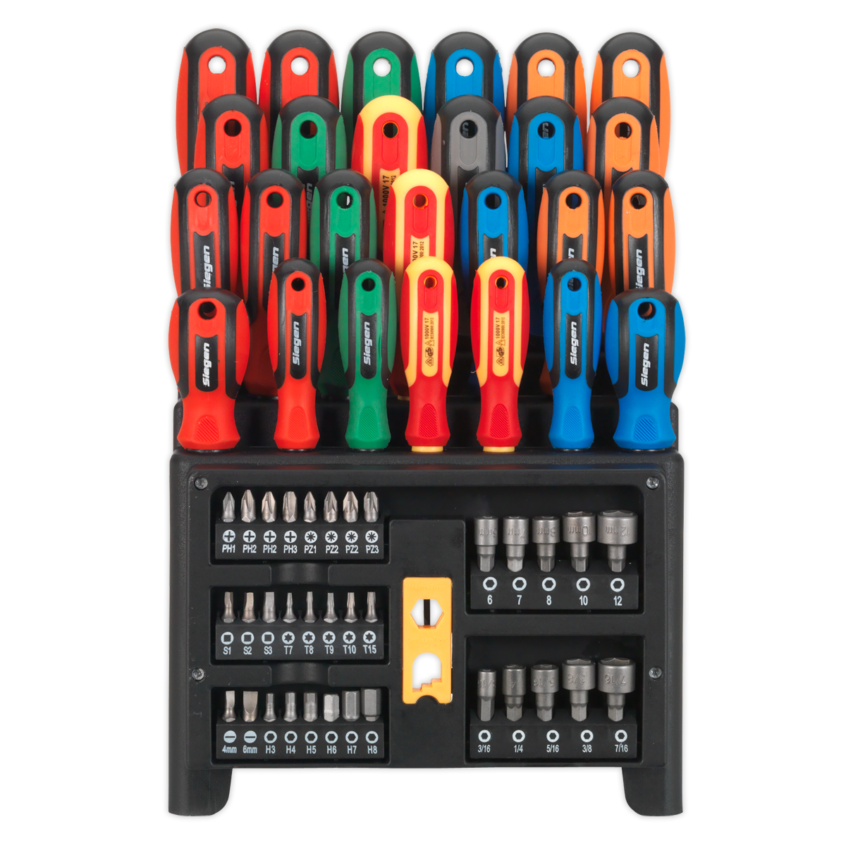 Screwdriver, Bit & Nut Driver Set 61pc S01152