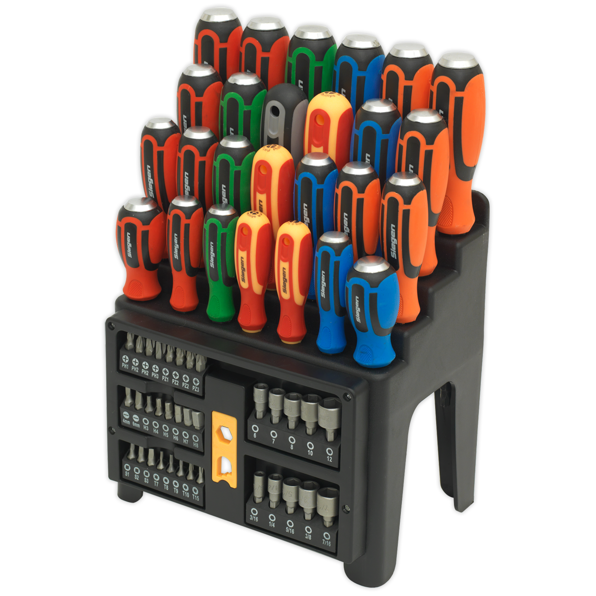 Hammer-Thru Screwdriver, Bit & Nut Driver Set 61pc S01153
