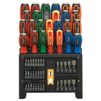 Hammer-Thru Screwdriver, Bit & Nut Driver Set 61pc S01153