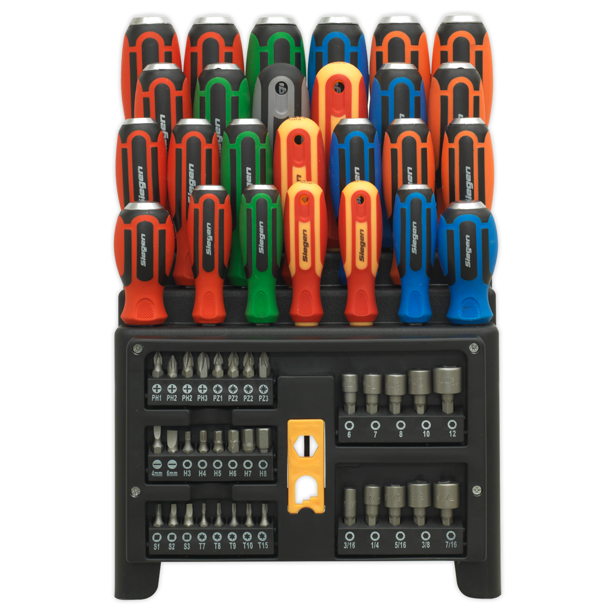 Hammer-Thru Screwdriver, Bit & Nut Driver Set 61pc S01153