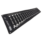 Combination Ratchet Spanner Set 17pc S01156