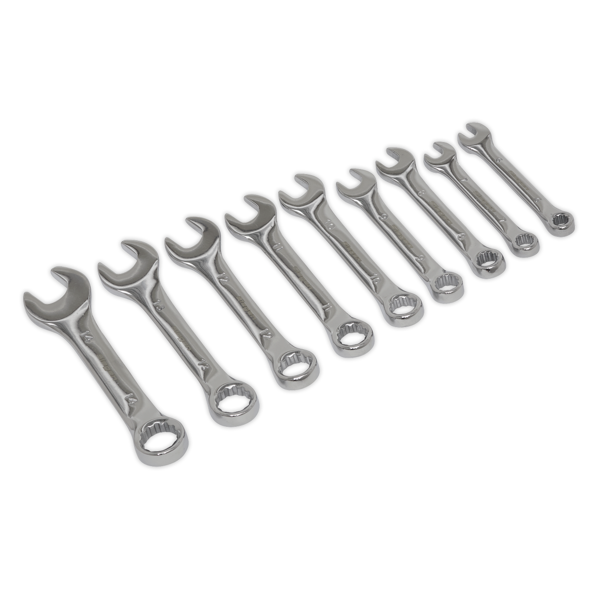 Stubby Combination Spanner Set 9pc S01157