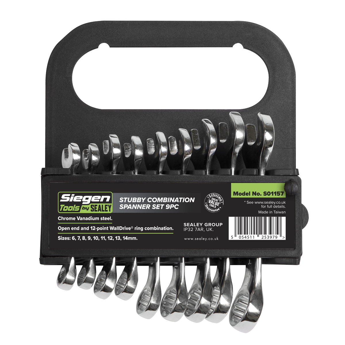 Stubby Combination Spanner Set 9pc S01157