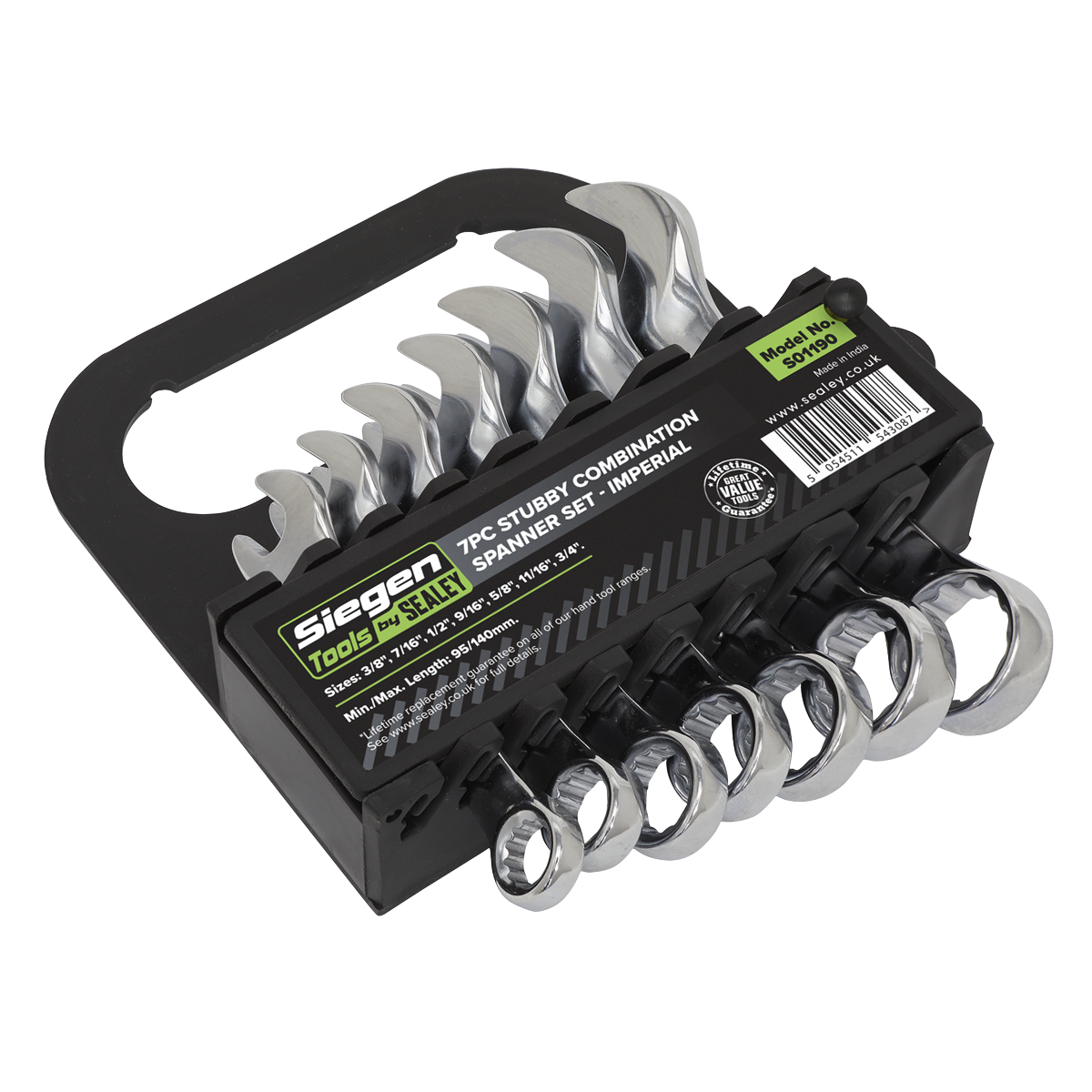 Imperial Stubby Combination Spanner Set 7pc S01190