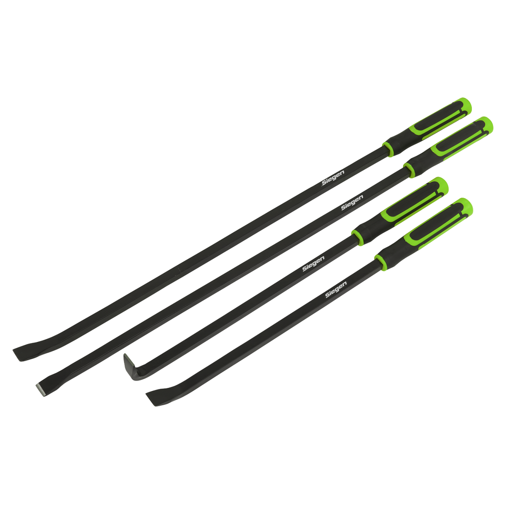 Heavy-Duty Pry Bar Set with Hammer Cap 4pc S01193